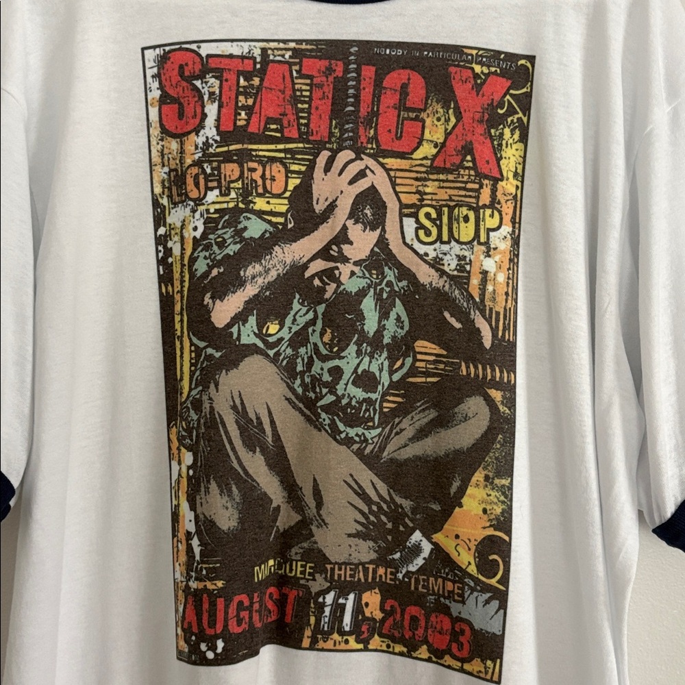 🆕 Static X Ringer Band Tee - Picture 2 of 4